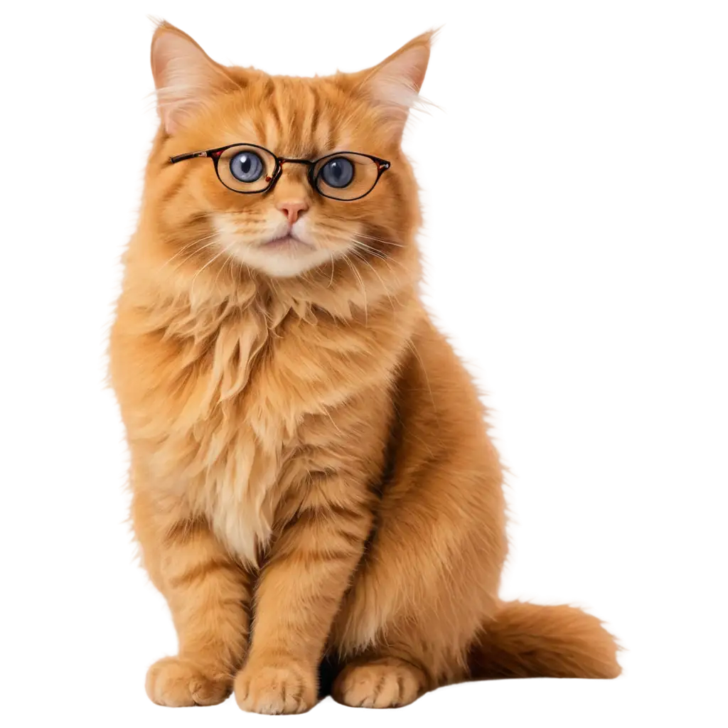 Painted-Cat-with-Glasses-PNG-Image-for-Creative-Projects