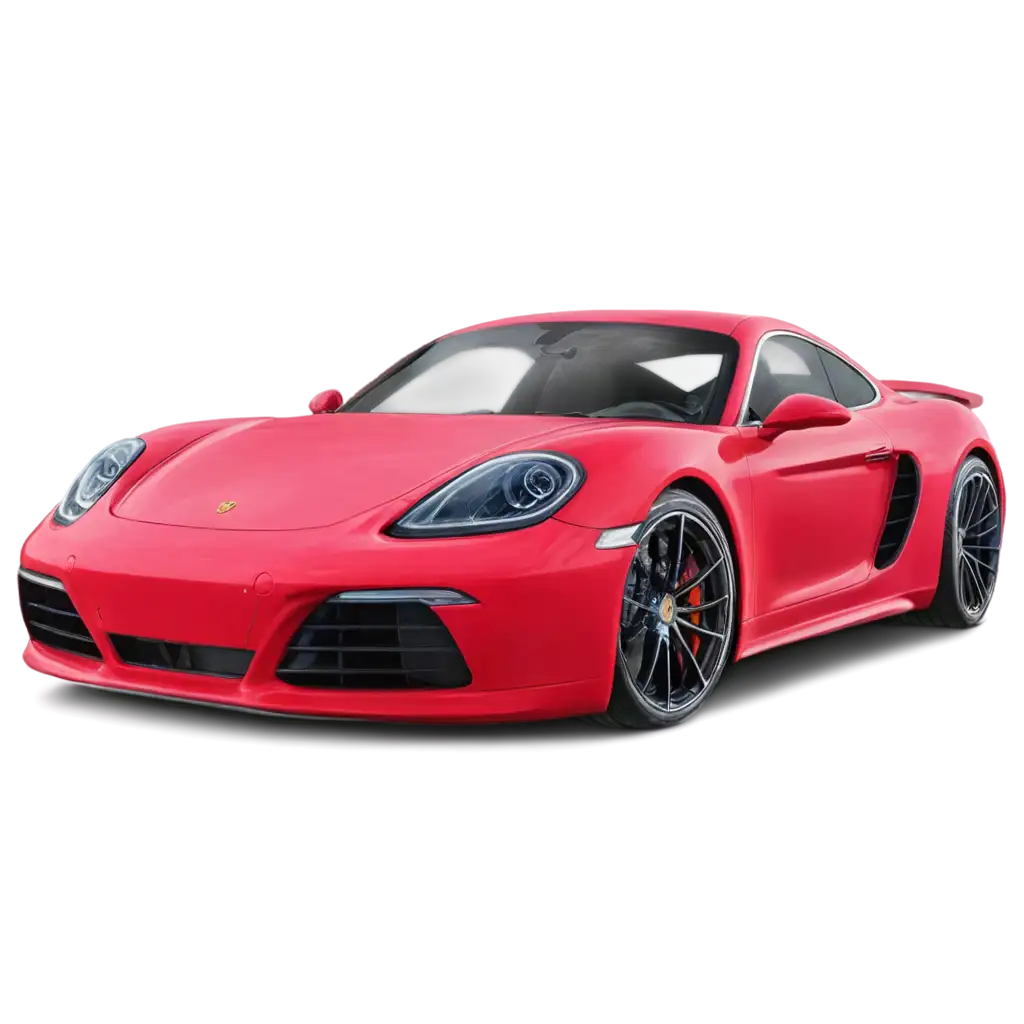 red porsche car 2024