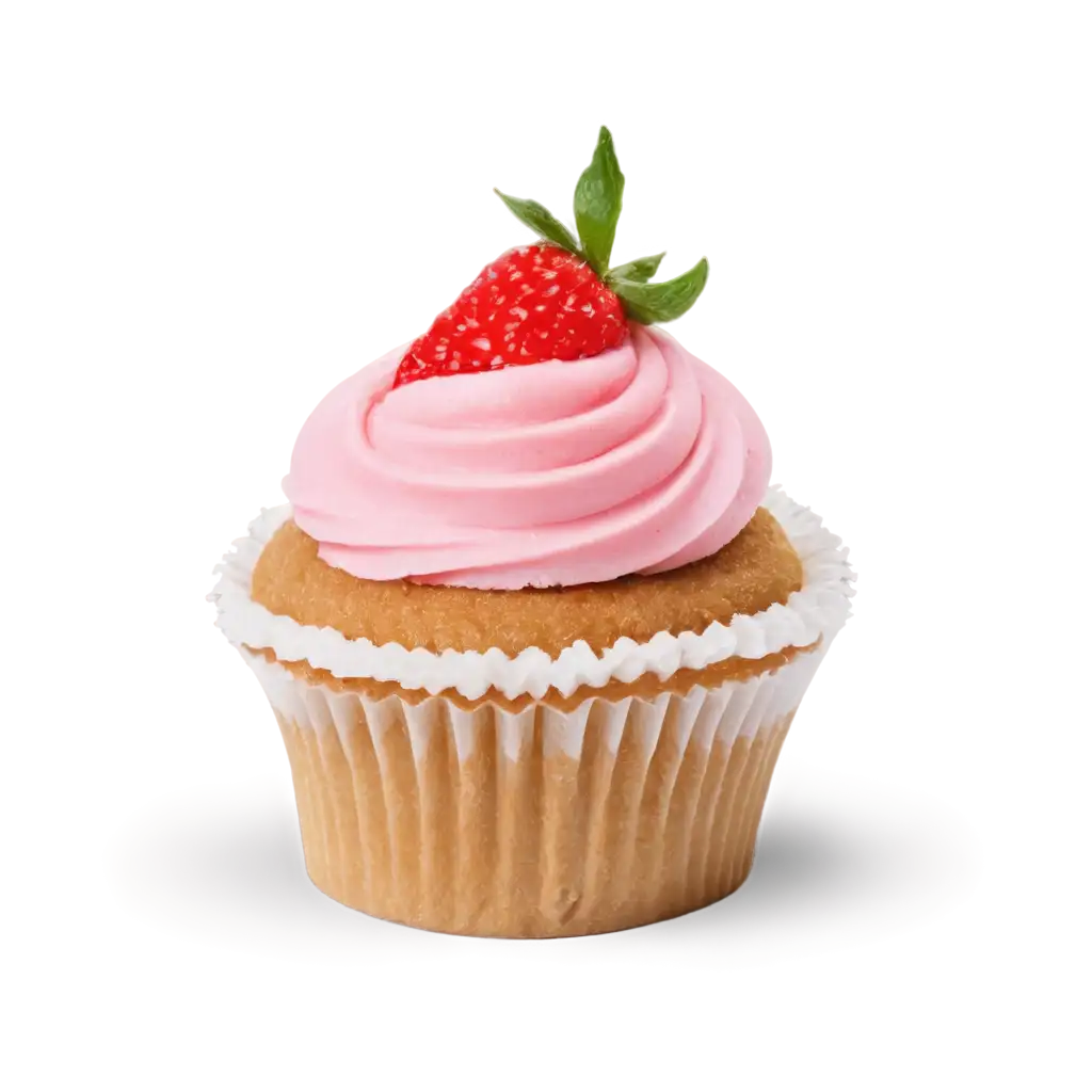 Delicious-Cupcake-Krim-Strawberry-PNG-Perfect-for-HighQuality-Designs