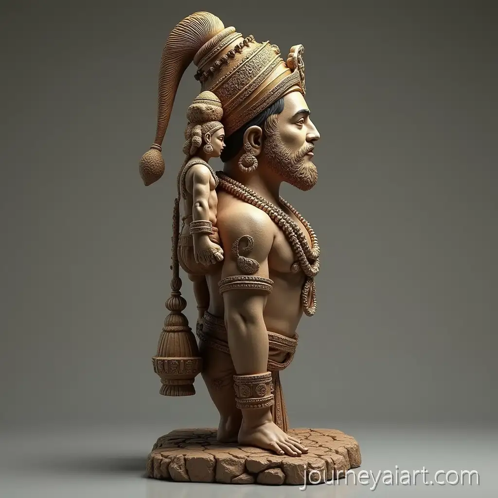 Realistic-Profile-View-of-Lord-Hanuman-Ji-Statue