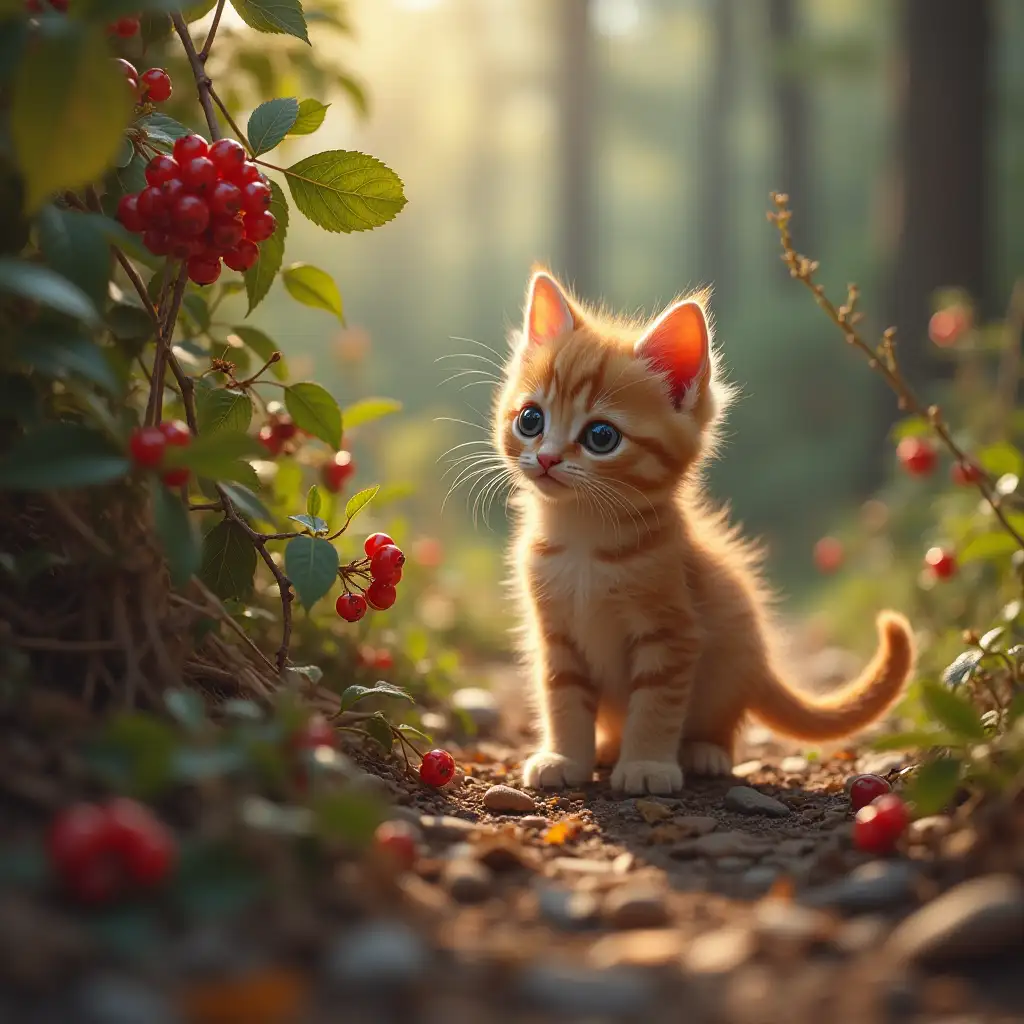 a little kitten came to rob Wildberries
