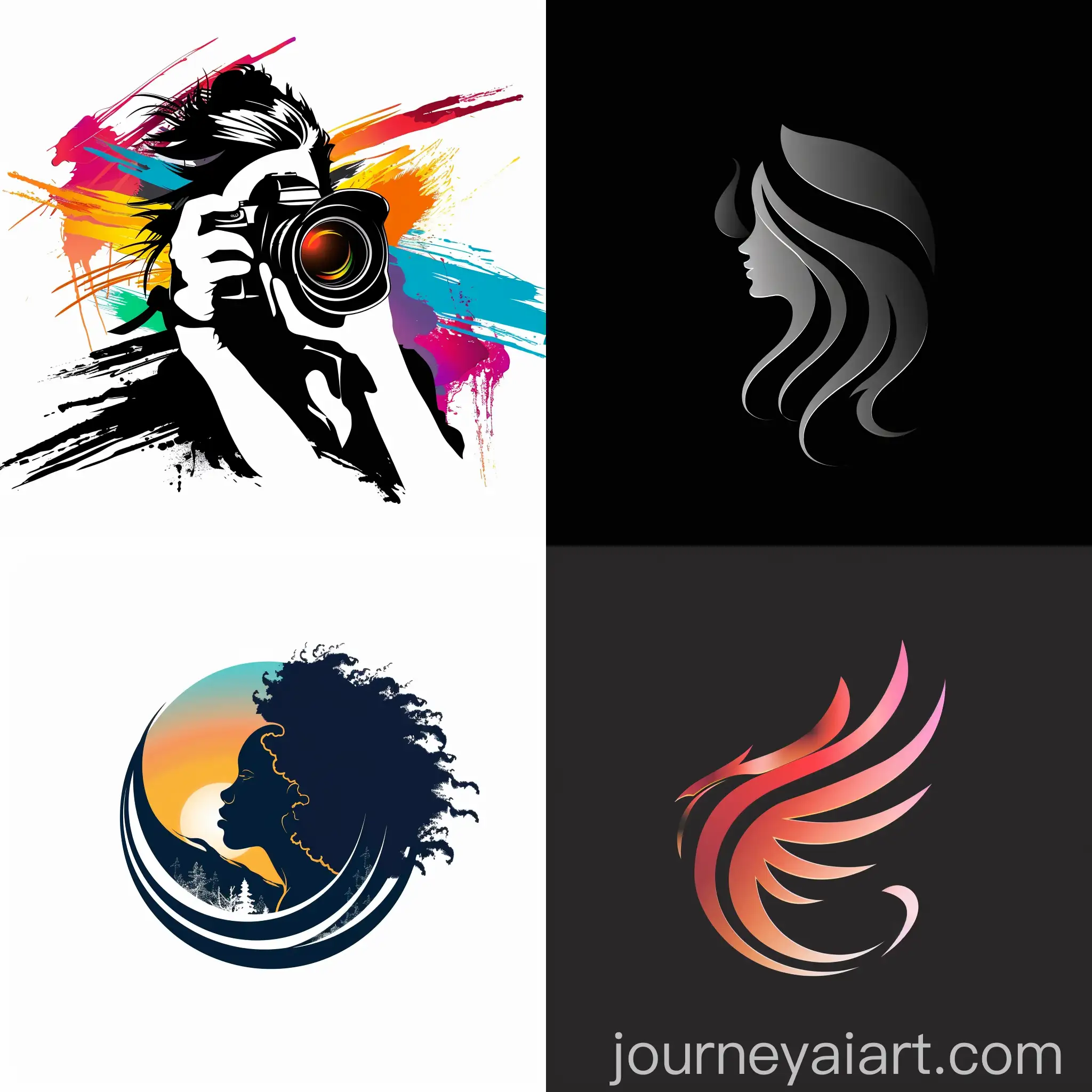 Creative-Photography-Logo-Design-with-Geometric-Shapes-and-Vibrant-Colors