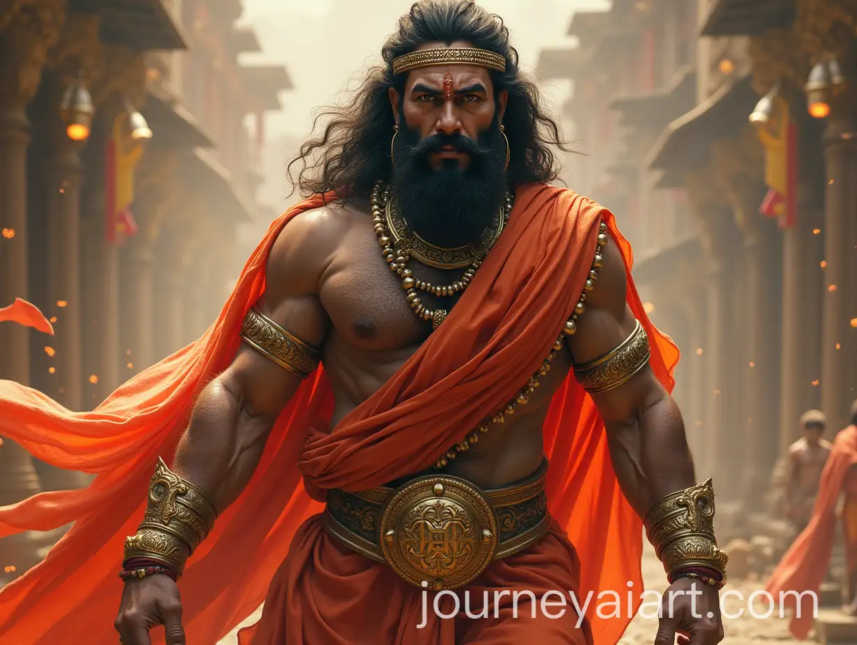 Lord-Hanuman-in-Powerful-Pose-with-Divine-Aura