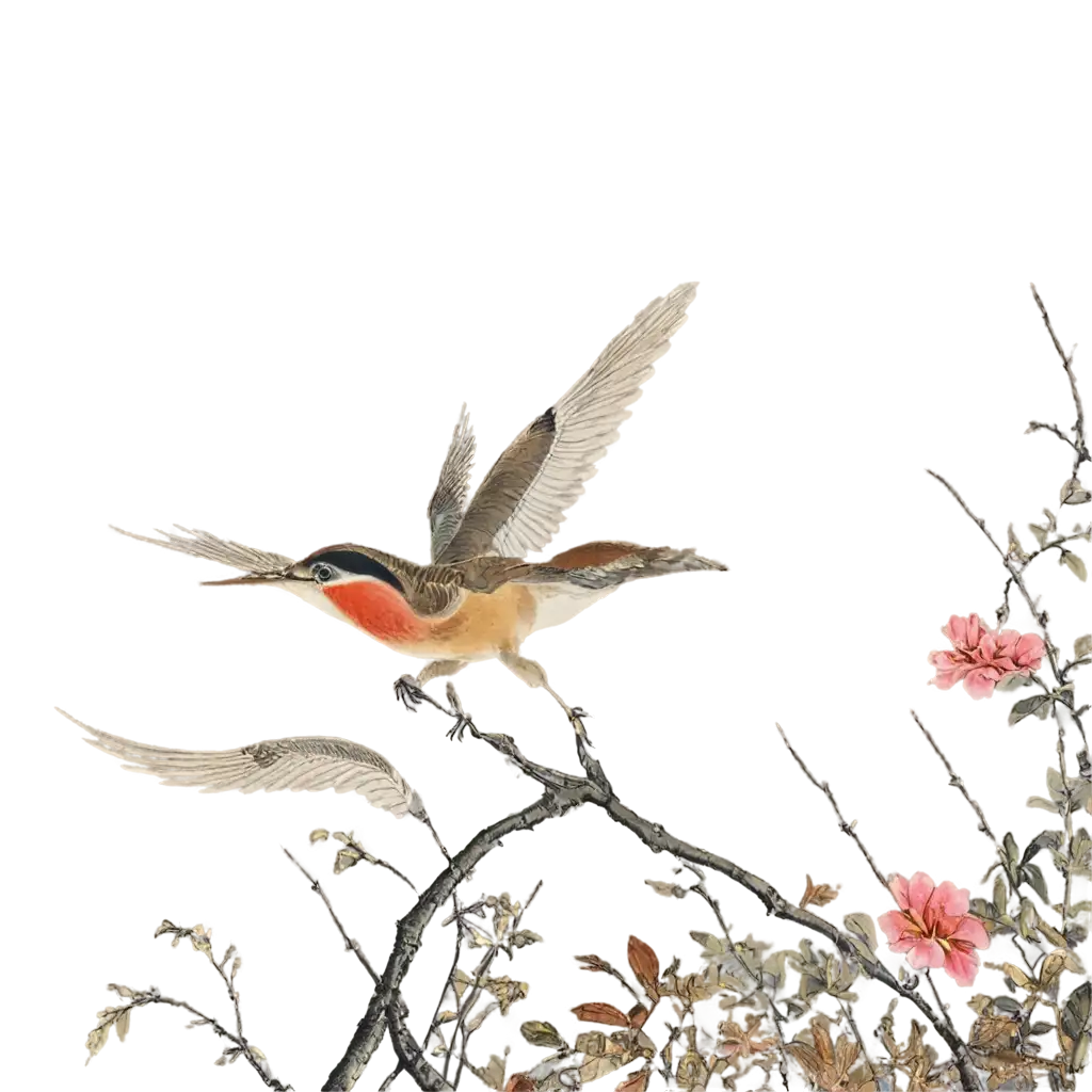 High-Definition-Chinese-Flower-and-Bird-Painting-PNG-Image