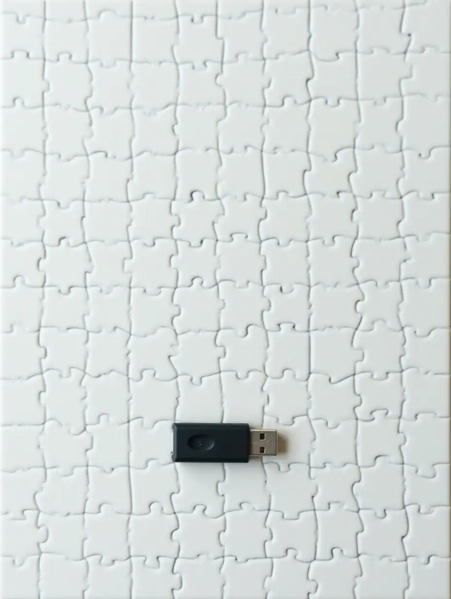 Digital-Puzzle-with-Binary-Code-and-USB-Stick