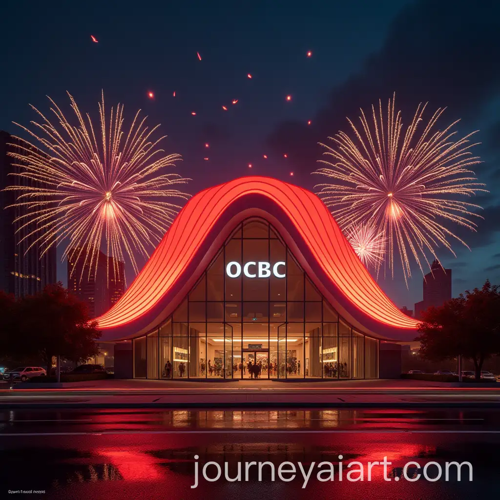 Evening-Scene-at-OCBC-Bank-Branch-with-Fireworks-Celebration