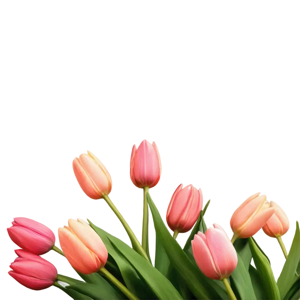 Super-Realistic-PNG-Image-of-a-Plush-Bouquet-of-Tulips-at-an-Angle-High-Detail-and-Clarity