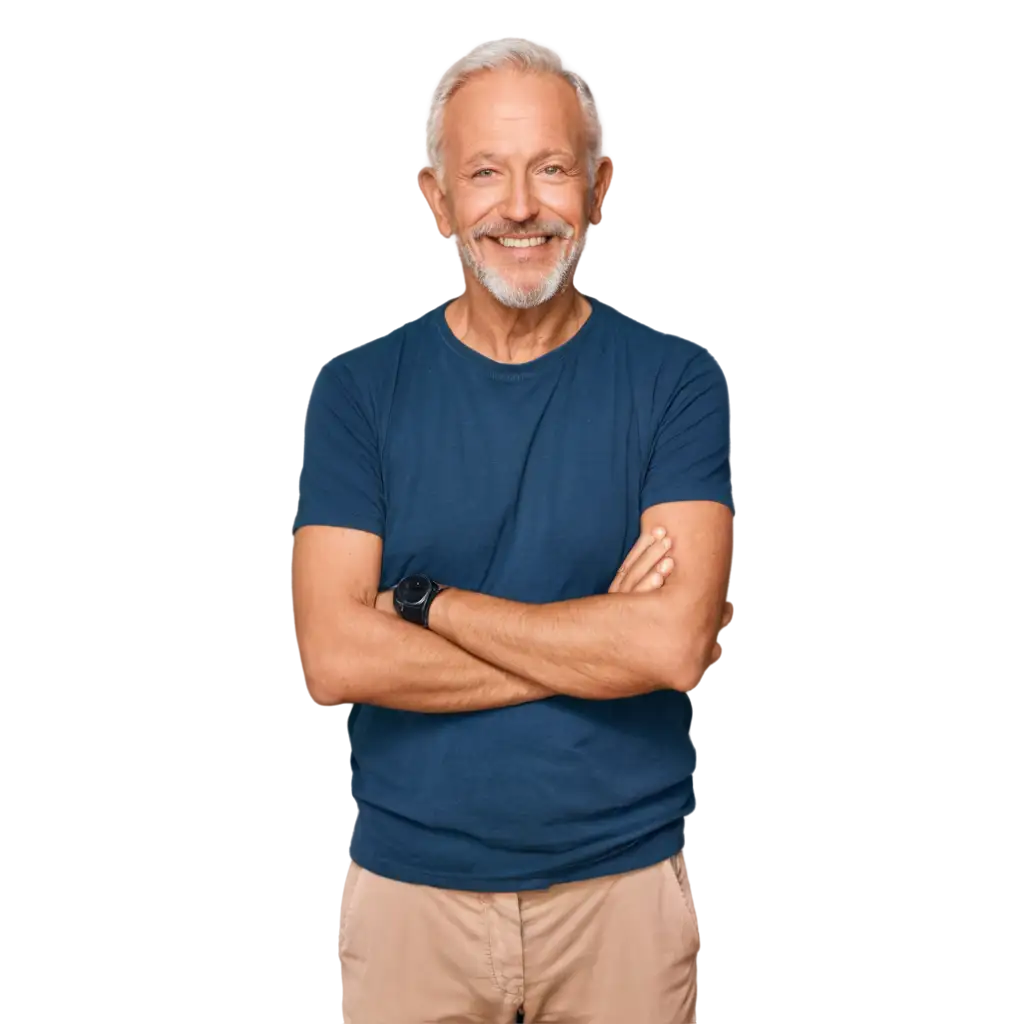 Casual-Old-Man-with-Crossed-Arms-Smiling-PNG-Image