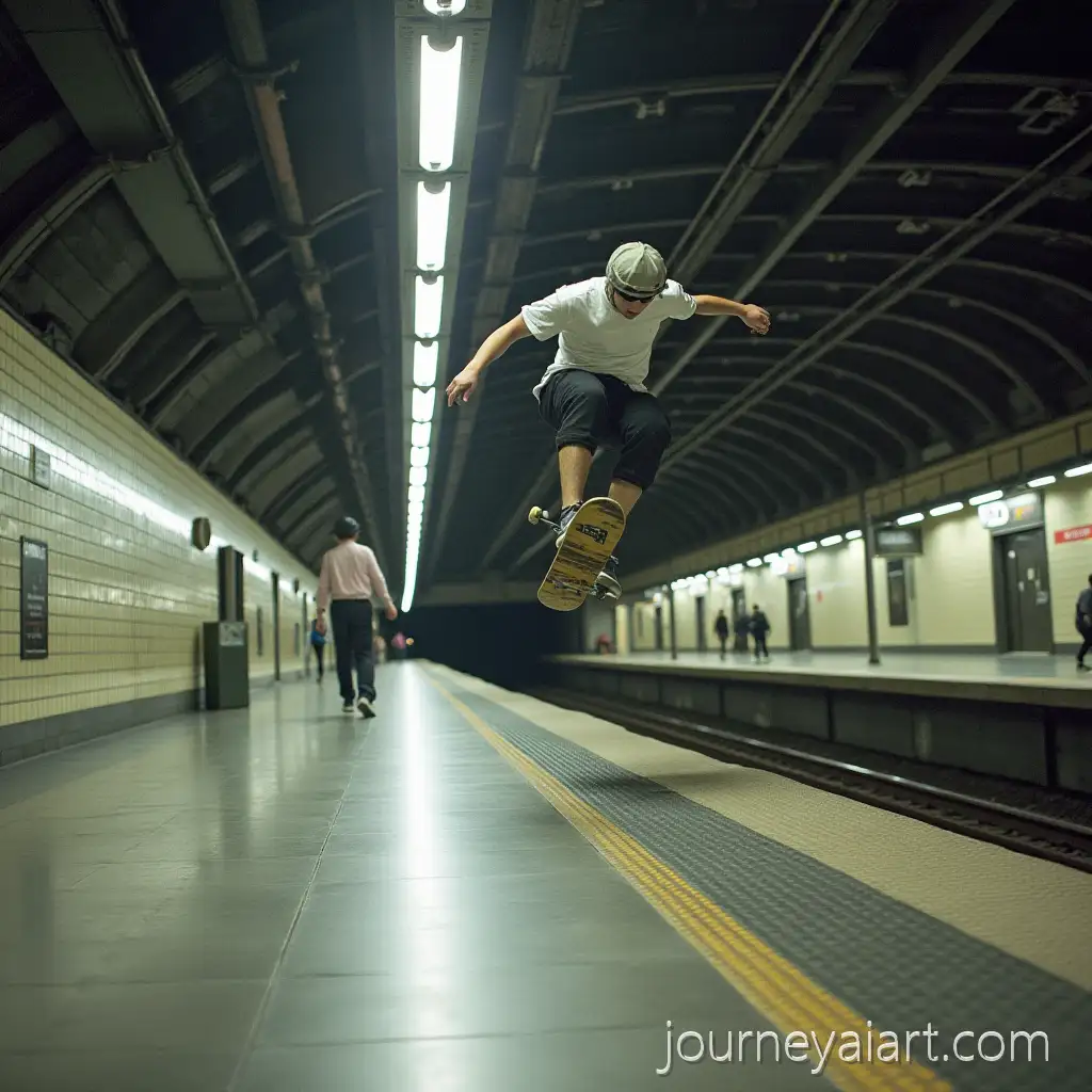 Skater-Performing-TriSkater-triflip-undergroundFlip-in-Underground-Train-Station