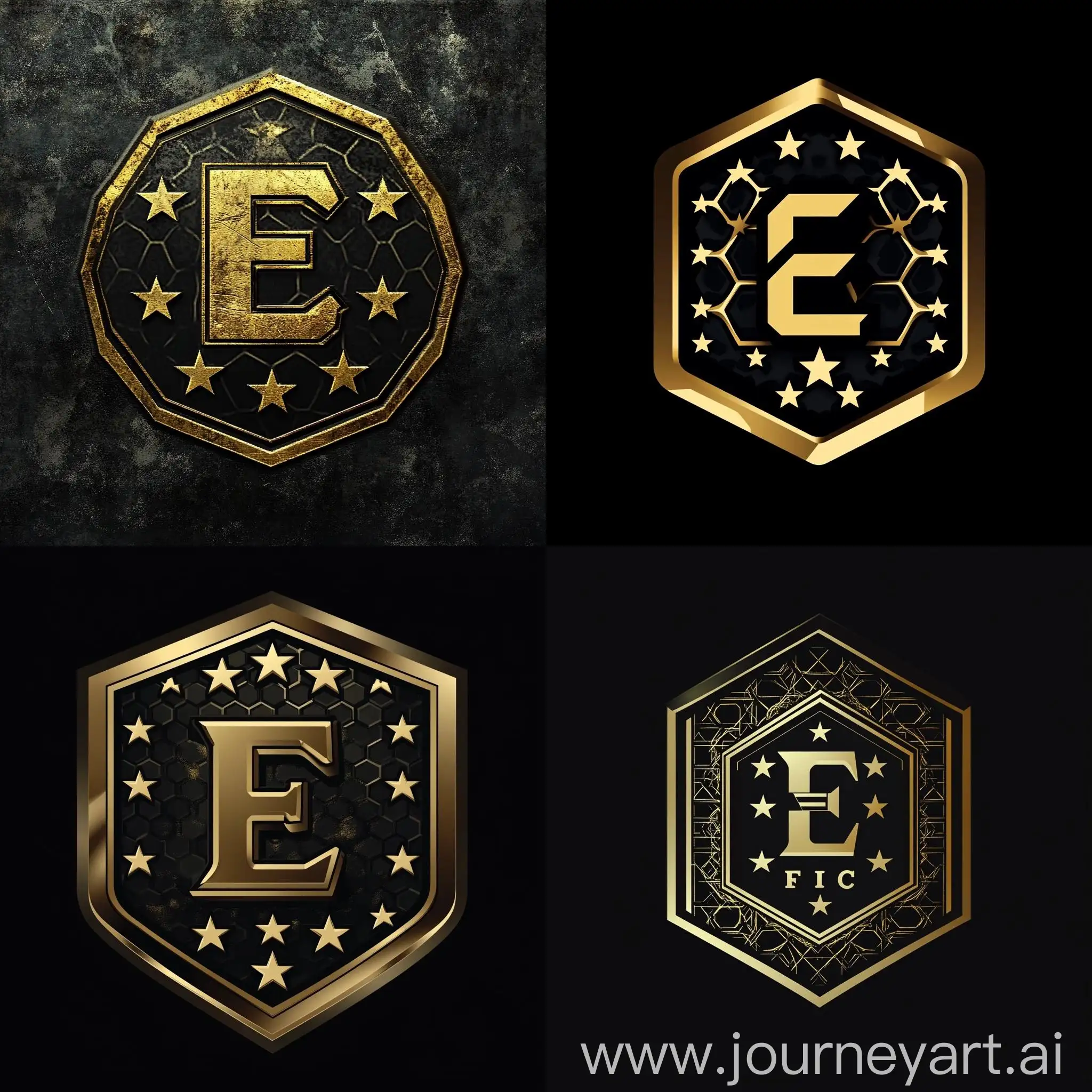 Elegant-Black-and-Gold-Football-Logo-with-6-Stars-and-8E-FC