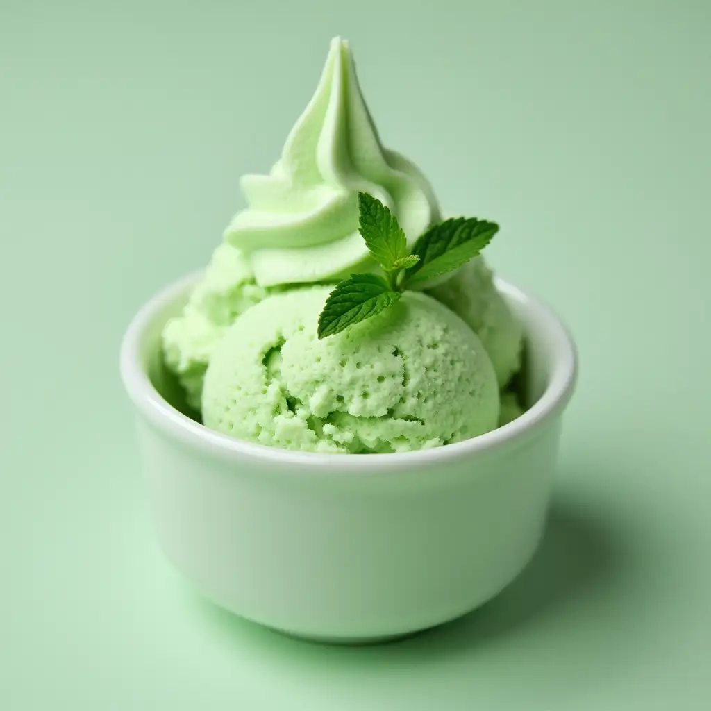 green mint ice cream