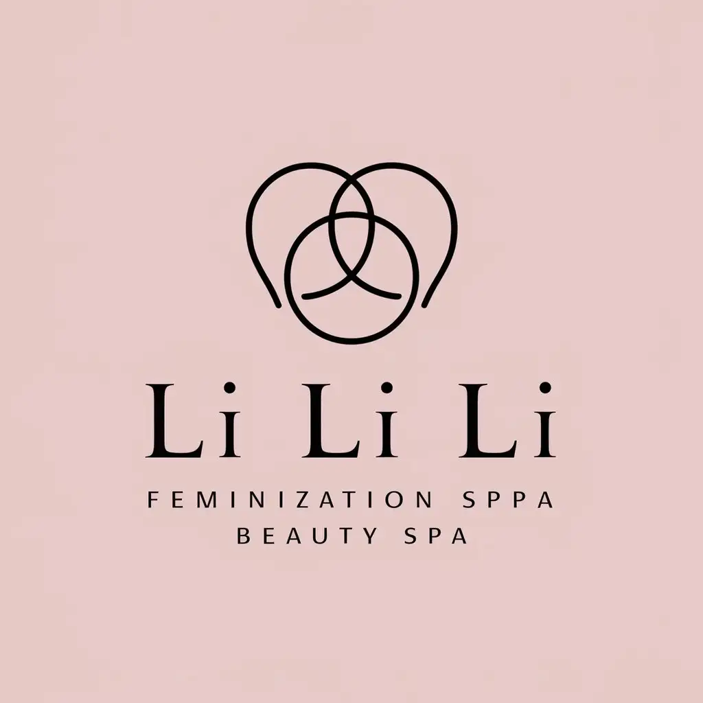 LOGO-Design-For-Li-Li-Li-Three-Ls-in-Feminine-Style-for-Beauty-Spa