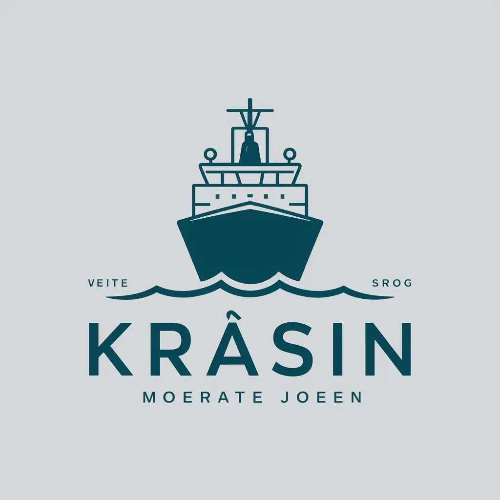 LOGO-Design-For-KRASIN-Icebreaker-Symbol-in-Moderate-Style-on-Clear-Background