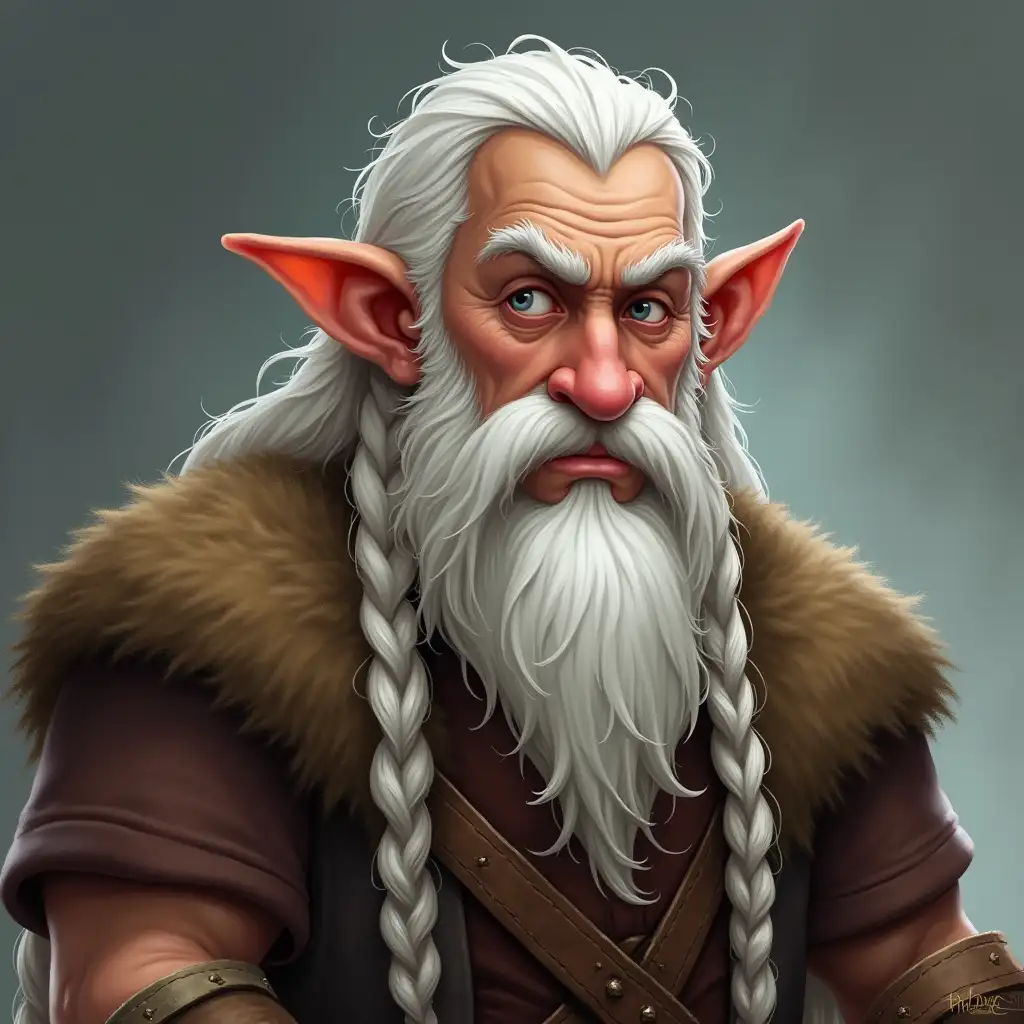 Fantasy-Dwarf-with-White-Braided-Hair-and-Short-Beard-in-DnD-Style