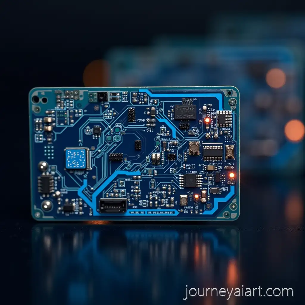 Soldering-Electronic-Circuit-Board-with-Precision-Tools