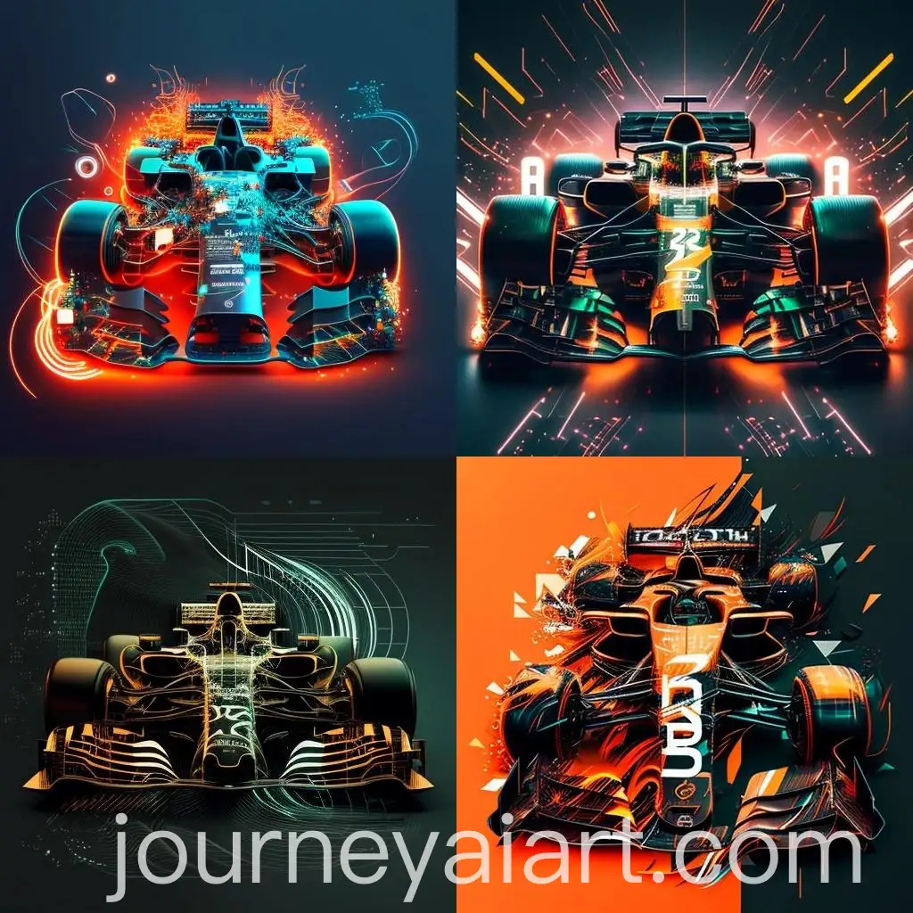 Formula-One-Race-Cars-in-Circuit-Style