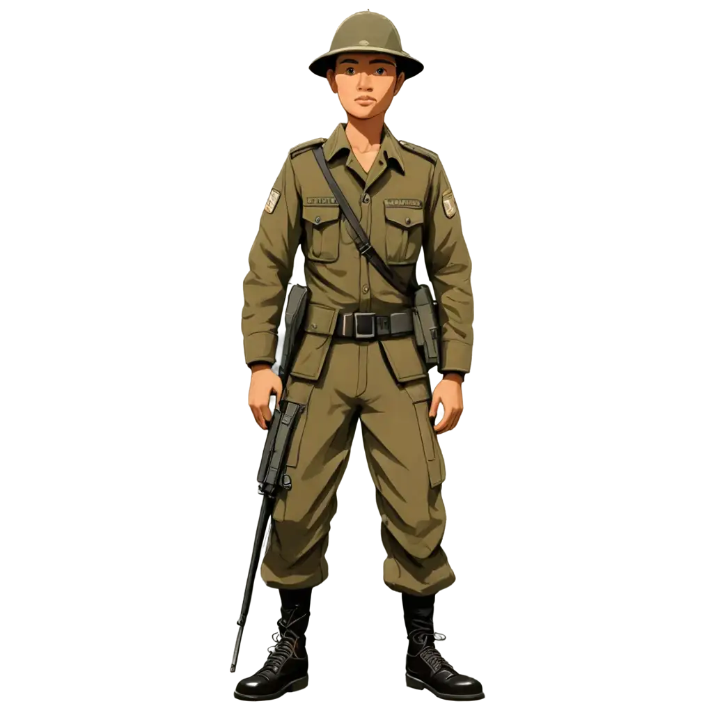 Gurkha-Soldier-Cartoon-PNG-HighQuality-Image-for-Various-Applications