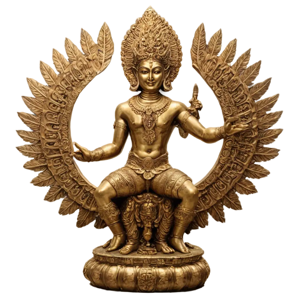 PNG-Image-of-Bali-Style-God-of-Vishnu-Sitting-on-Eagle-Bird-Detailed-AI-Art-Prompt