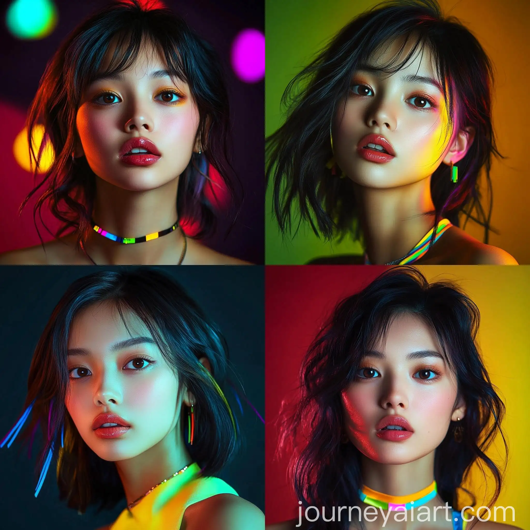 Beautiful-HalfAsian-Girl-with-Brown-Eyes-in-Neon-Pastel-Colors