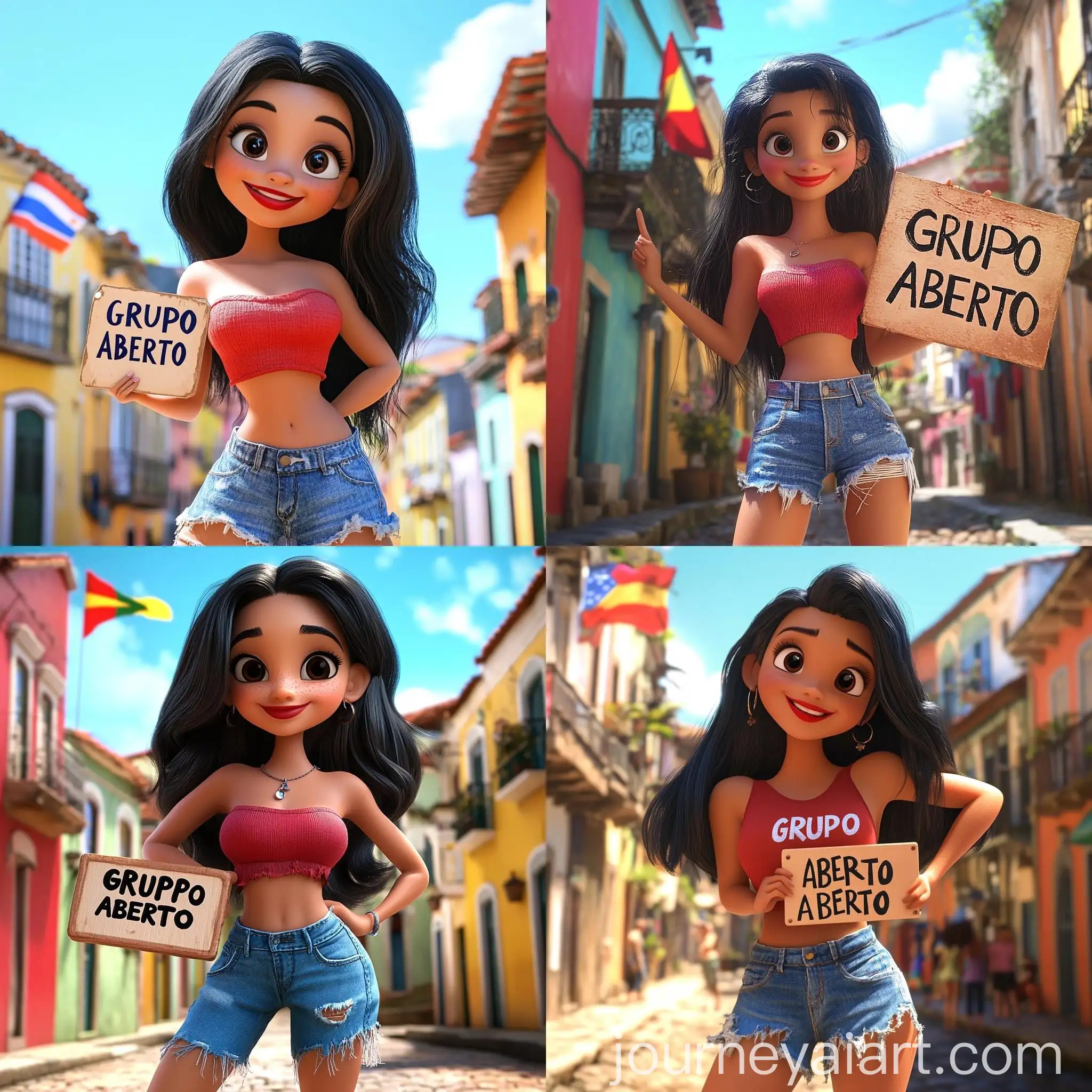 Cheerful-Disney-Pixar-Style-Girl-in-Pelourinho-Salvador-Bahia