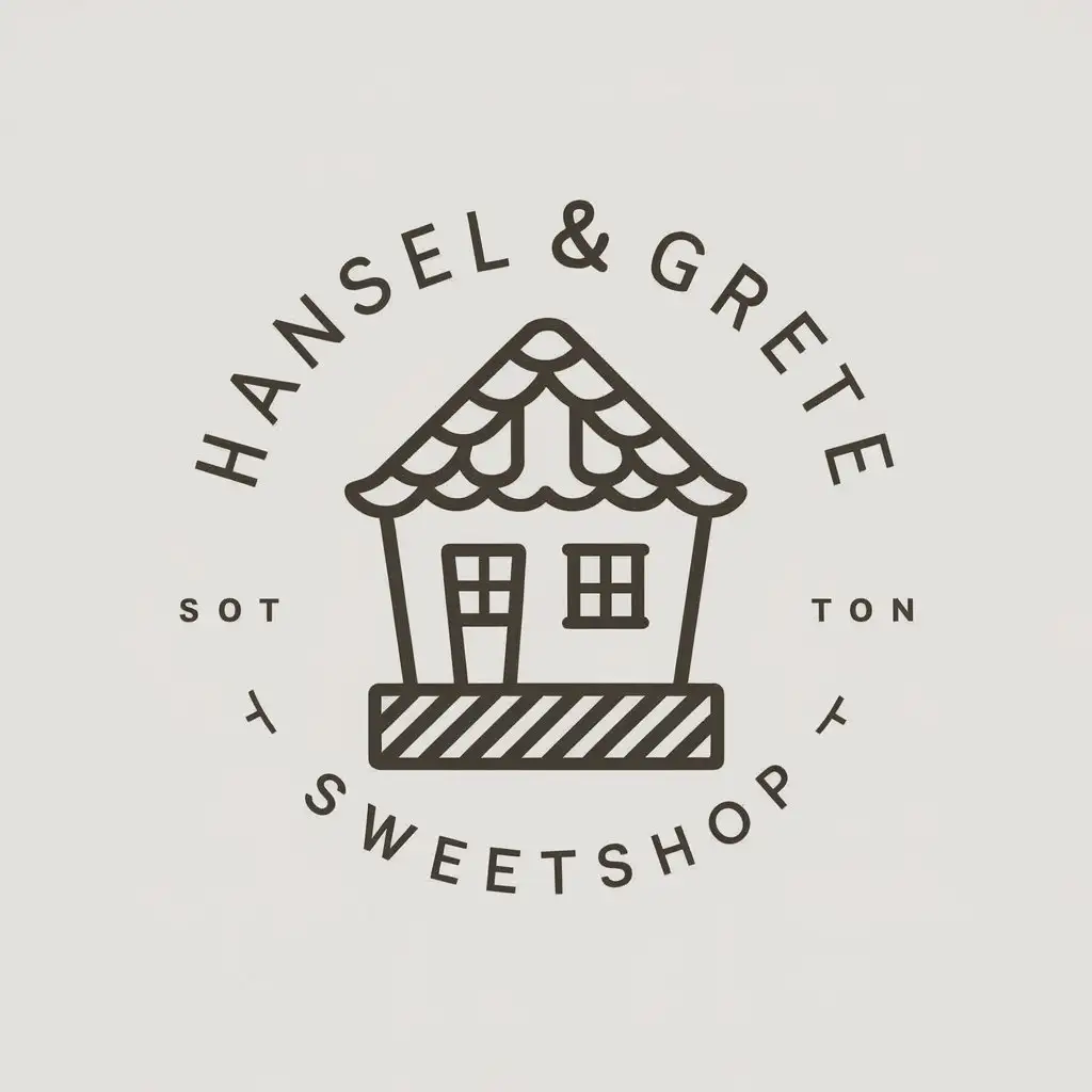 LOGO Design For Hansel Gretel Sweetshop Theme with Vector Graphics