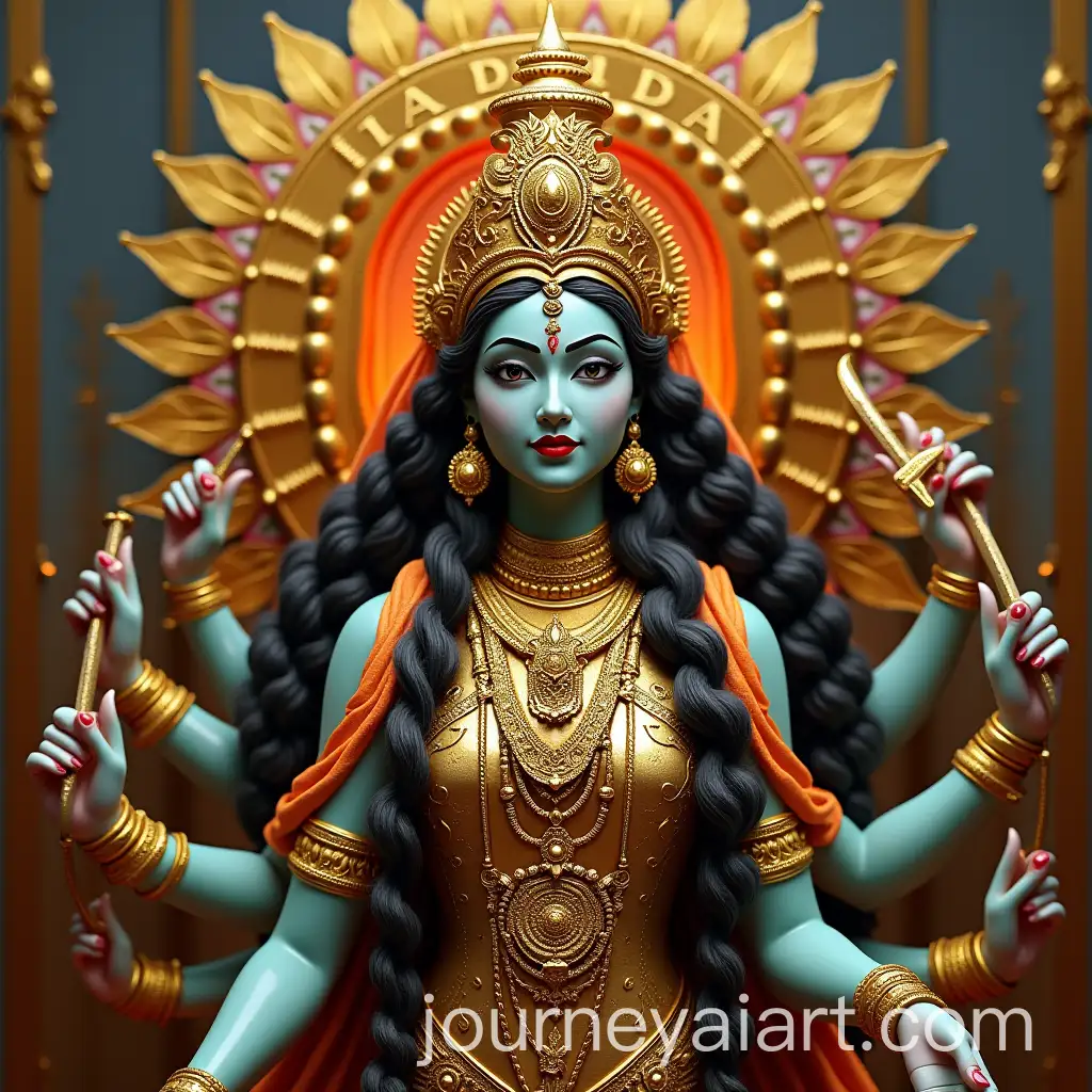 Modern-Lord-Lakshmi-Narasimhan-Indian-God-in-Vibrant-Traditional-Style