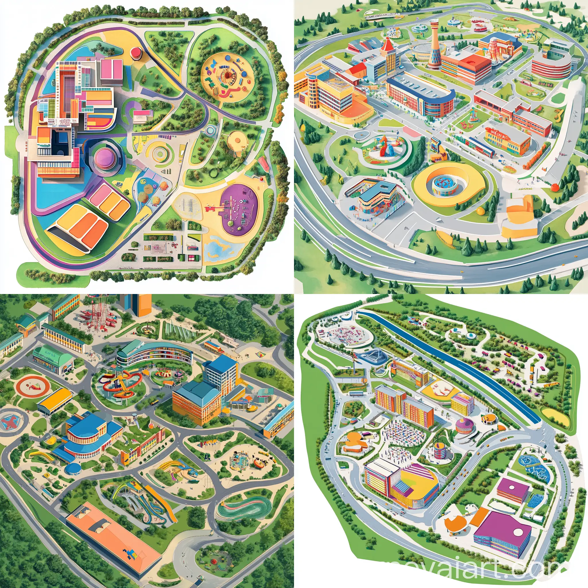 Colorful-TopView-Map-of-Energograd-Entertainment-Center-for-Kids