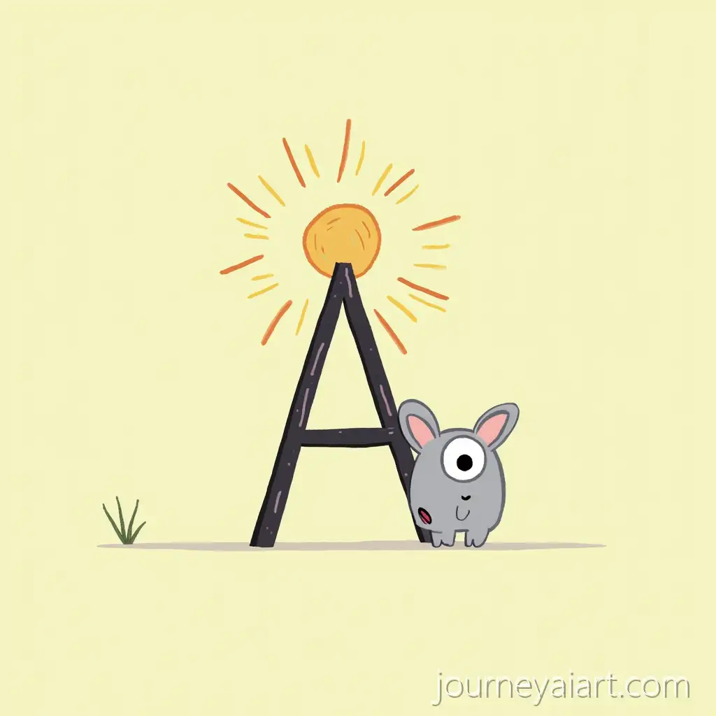 Animated-Tutorial-for-FirstGraders-on-Writing-the-EnglishAI-Image-Prompt-Expansion-Letter-A-Big-and-Small