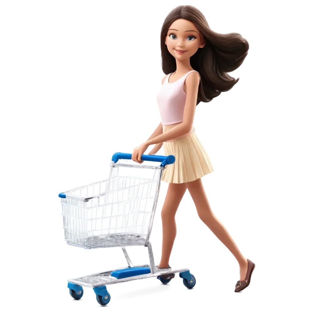 Premium-PNG-Image-of-Girls-with-Shopping-Cart-Enhance-Your-Design-with-Clarity-and-Quality