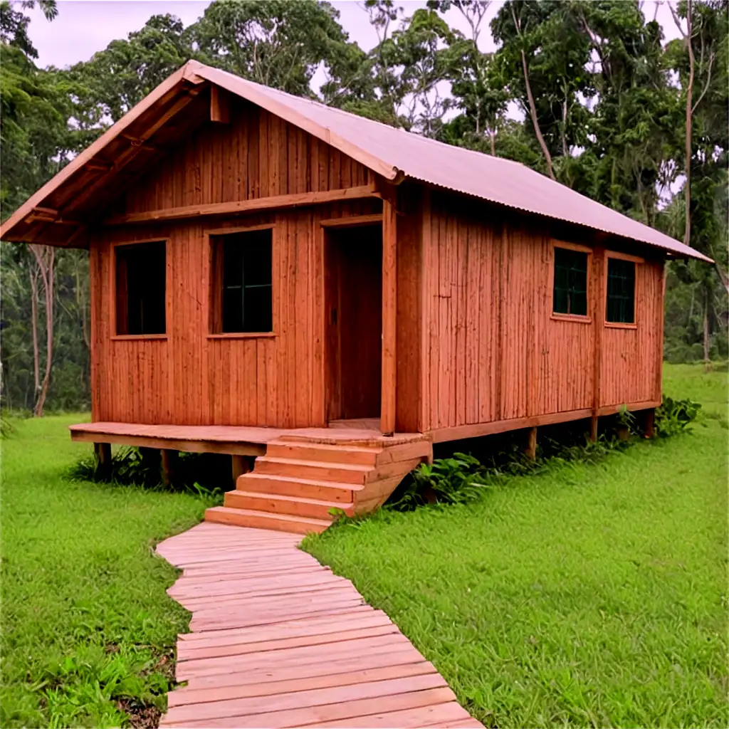 Stunning-Wood-School-in-Jungle-PNG-Image-for-Creative-Projects