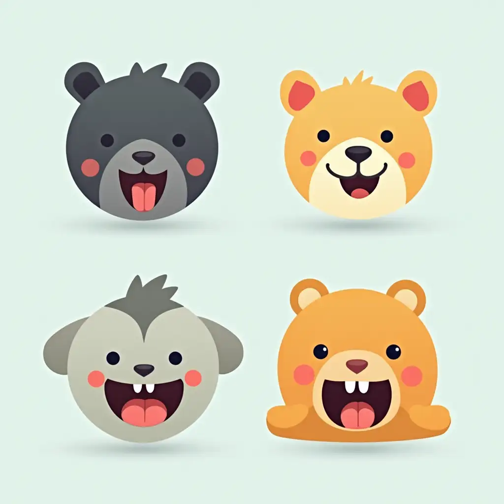 a nice rounded vector images with a logo funny for kid quiz online