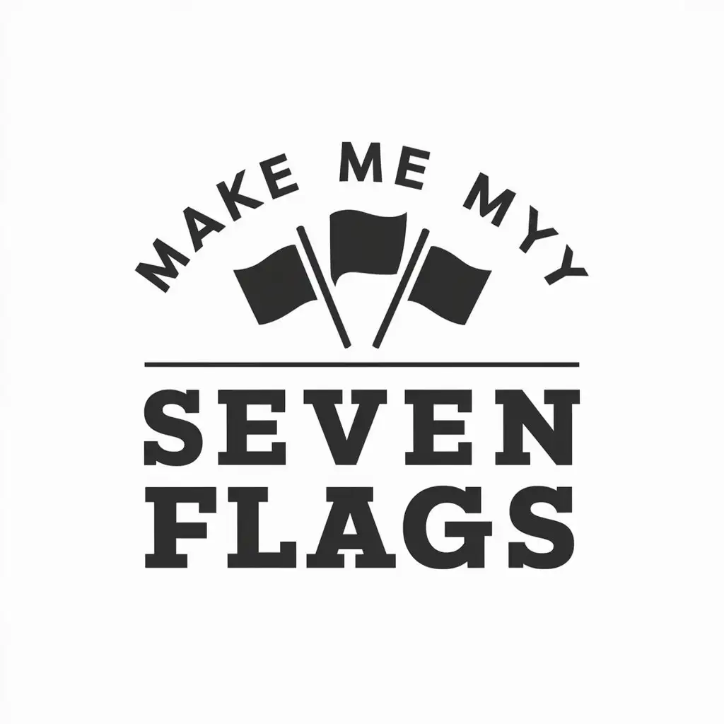 LOGO Design for Make Me My Seven Flags Vector Design with Flags Symbol for Sports Fitness