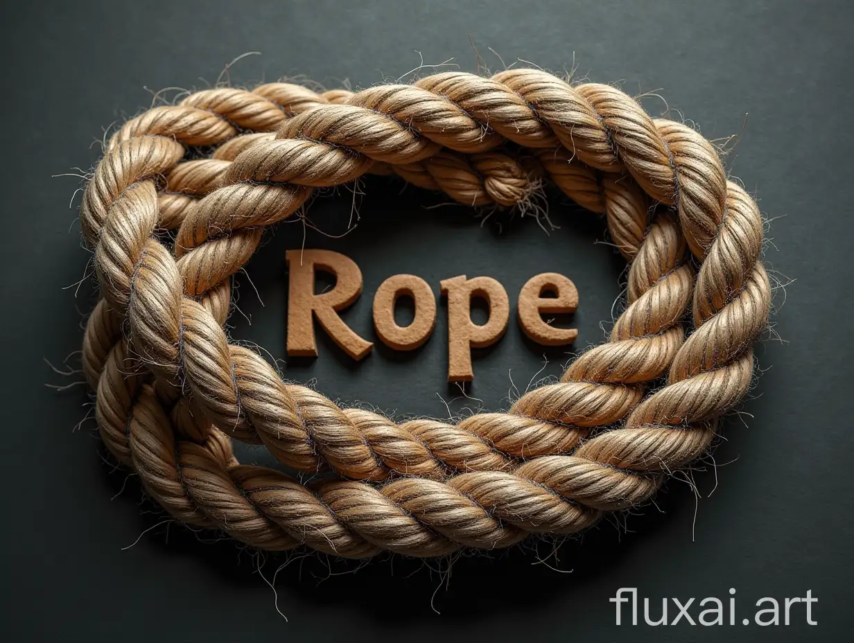 The word Rope is written, deepfake of the smile face