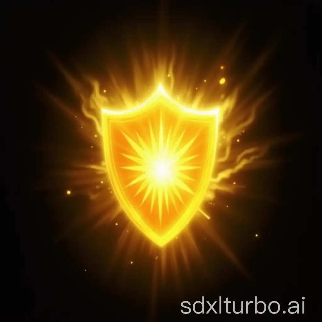 Magical-Healing-Spell-Icon-with-Glowing-Light-Shield-and-Yellow-Aura