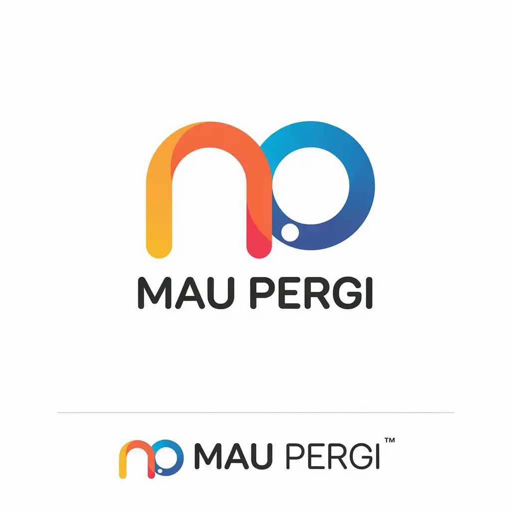 LOGO Design for Mau Pergi Modern Travel Elegance with MP Fusion