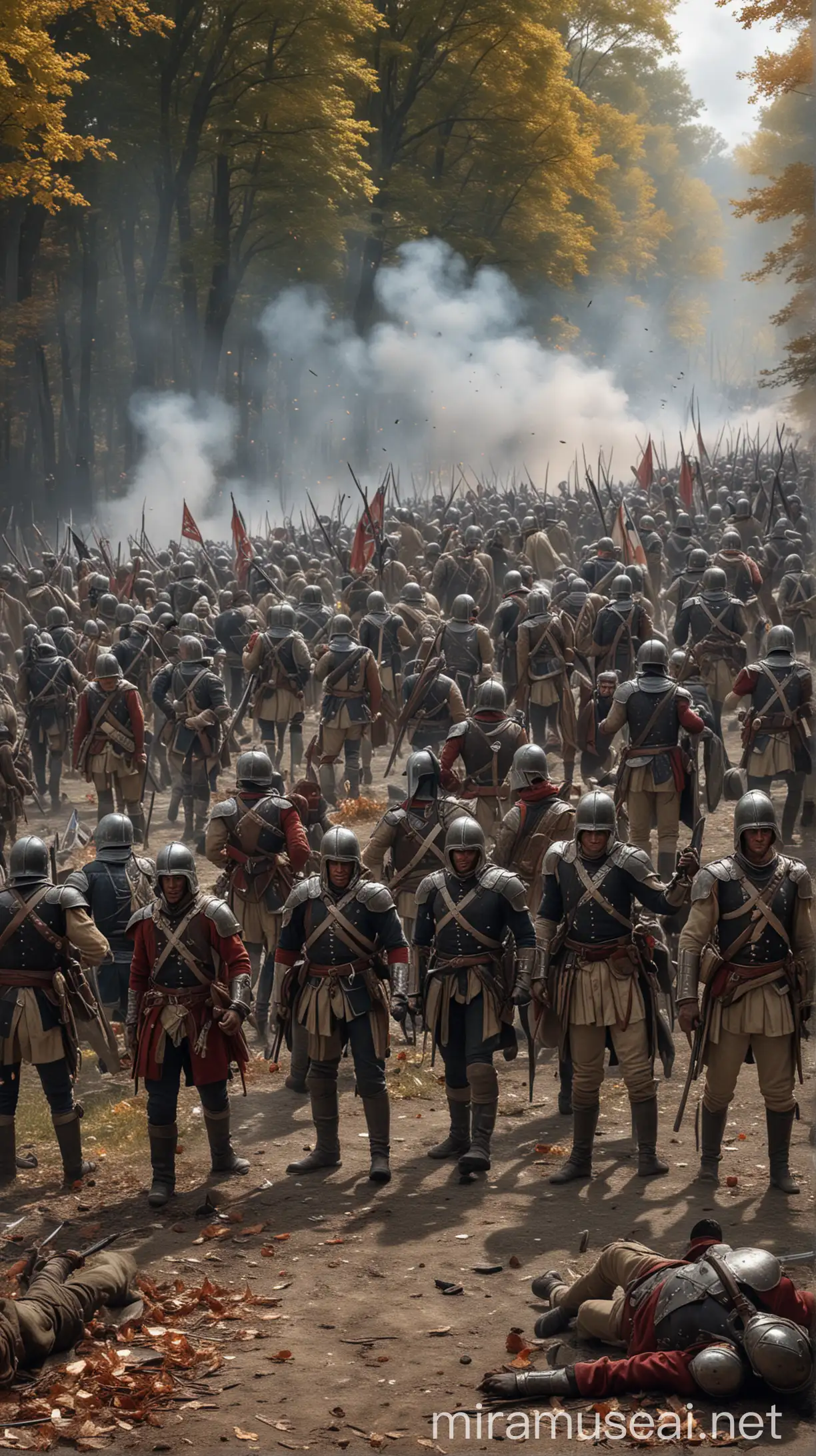 Celebration of Starks Troops After the Battle of Bennington