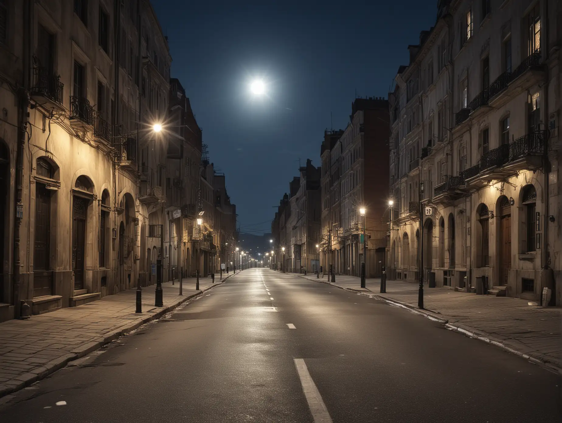 Clear-Bright-Moonlight-Illuminating-a-Quiet-City-Street