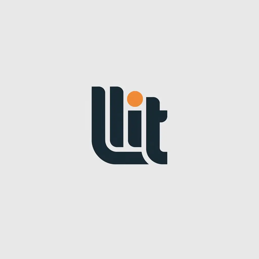 LOGO Design for LLIT Vector Light Symbol with Clear Background and Modern Typography