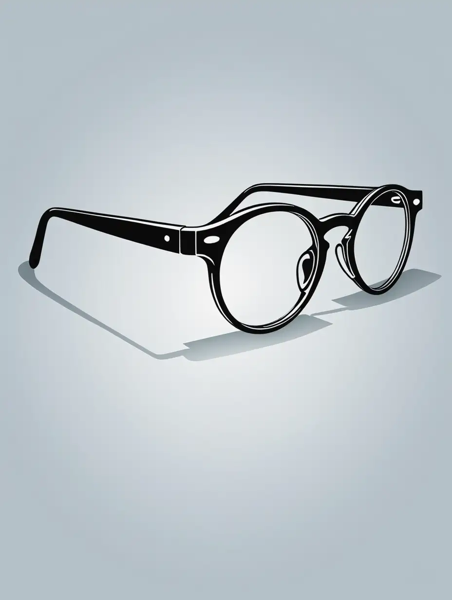 Stylish Vector Eyeglass Design Concept