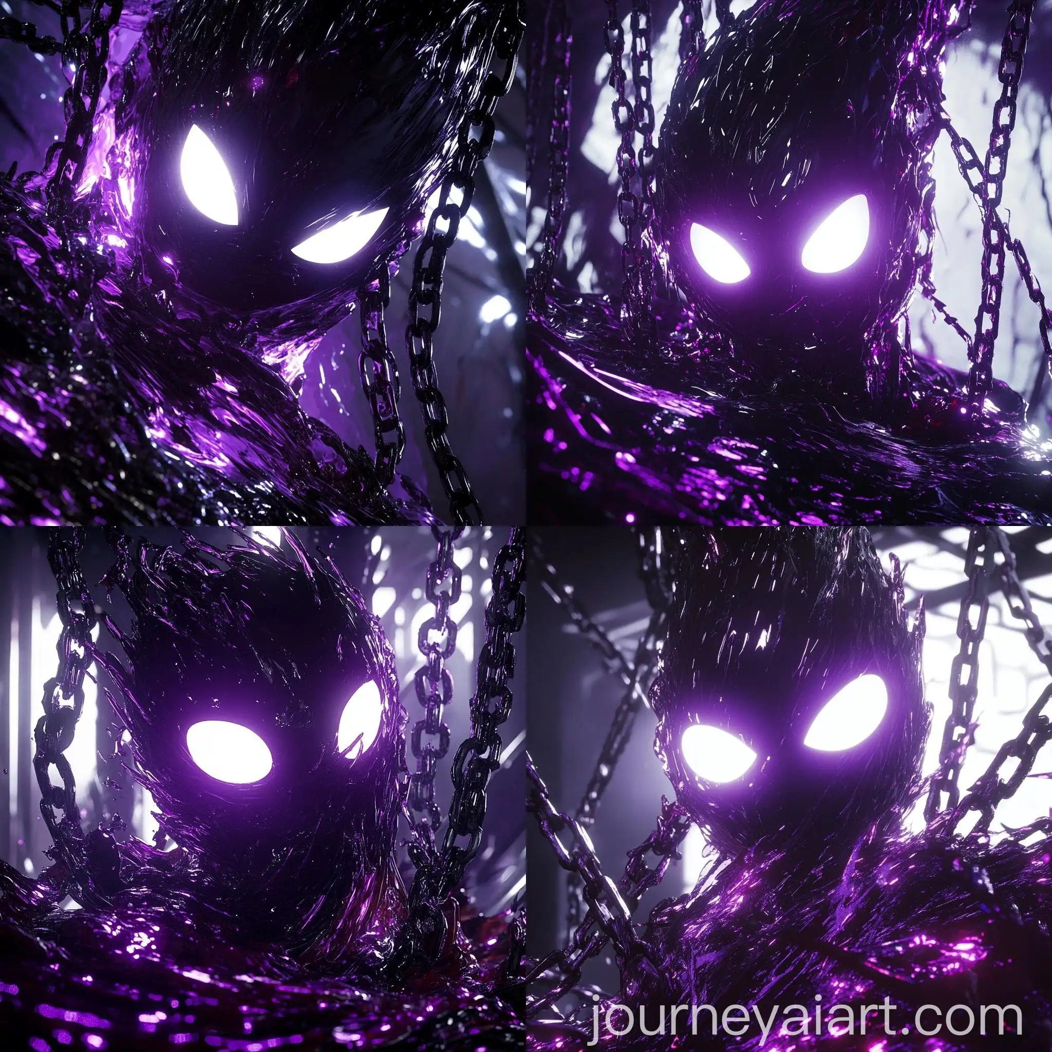 Ethereal-Dark-Purple-Sculpture-with-Glowing-Eyes