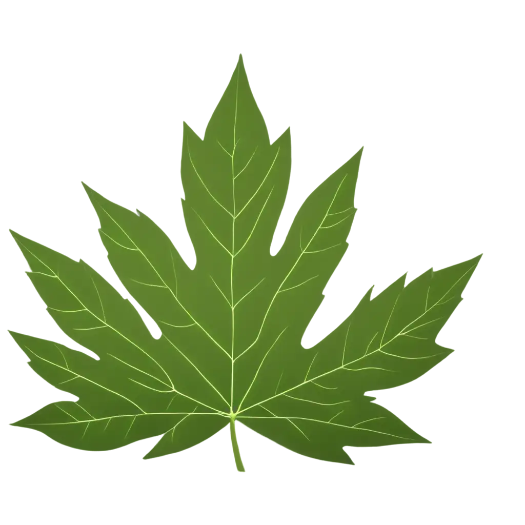 Cartoon-Leaf-PNG-Image-A-Versatile-Transparent-Leaf-Illustration-for-Creative-Projects