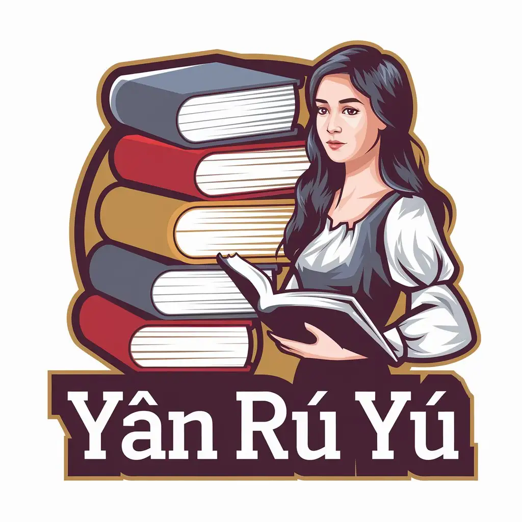 LOGO-Design-For-Yn-R-Y-Elegant-Vector-Design-with-Books-and-Woman-Theme