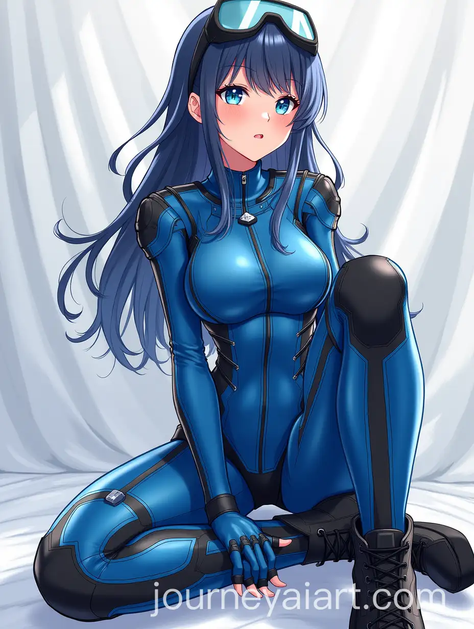 Anime-Girl-in-Blue-Biker-Suit-with-Boots-Aesthetic-Masterpiece