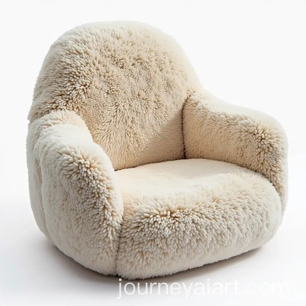 Ergonomic-Soft-Chair-with-Teddy-Fabric-and-Adjustable-Straps