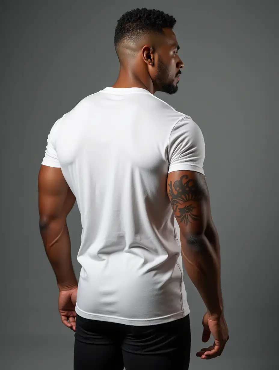 Fijian-Model-in-White-TShirt-Showcasing-Muscular-Physique-and-Polynesian-Tattoo