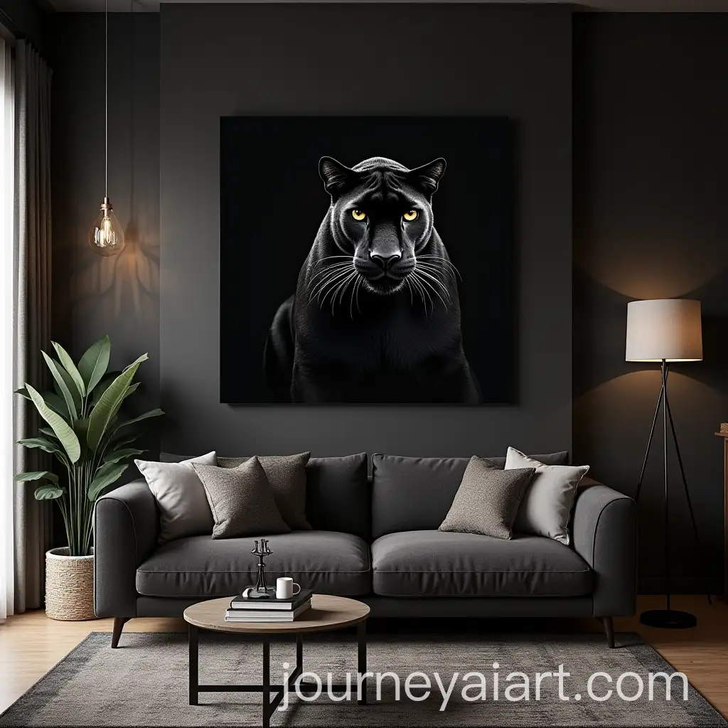 Black-Panther-Themed-Living-Room-with-Bold-Decor-and-Modern-Style