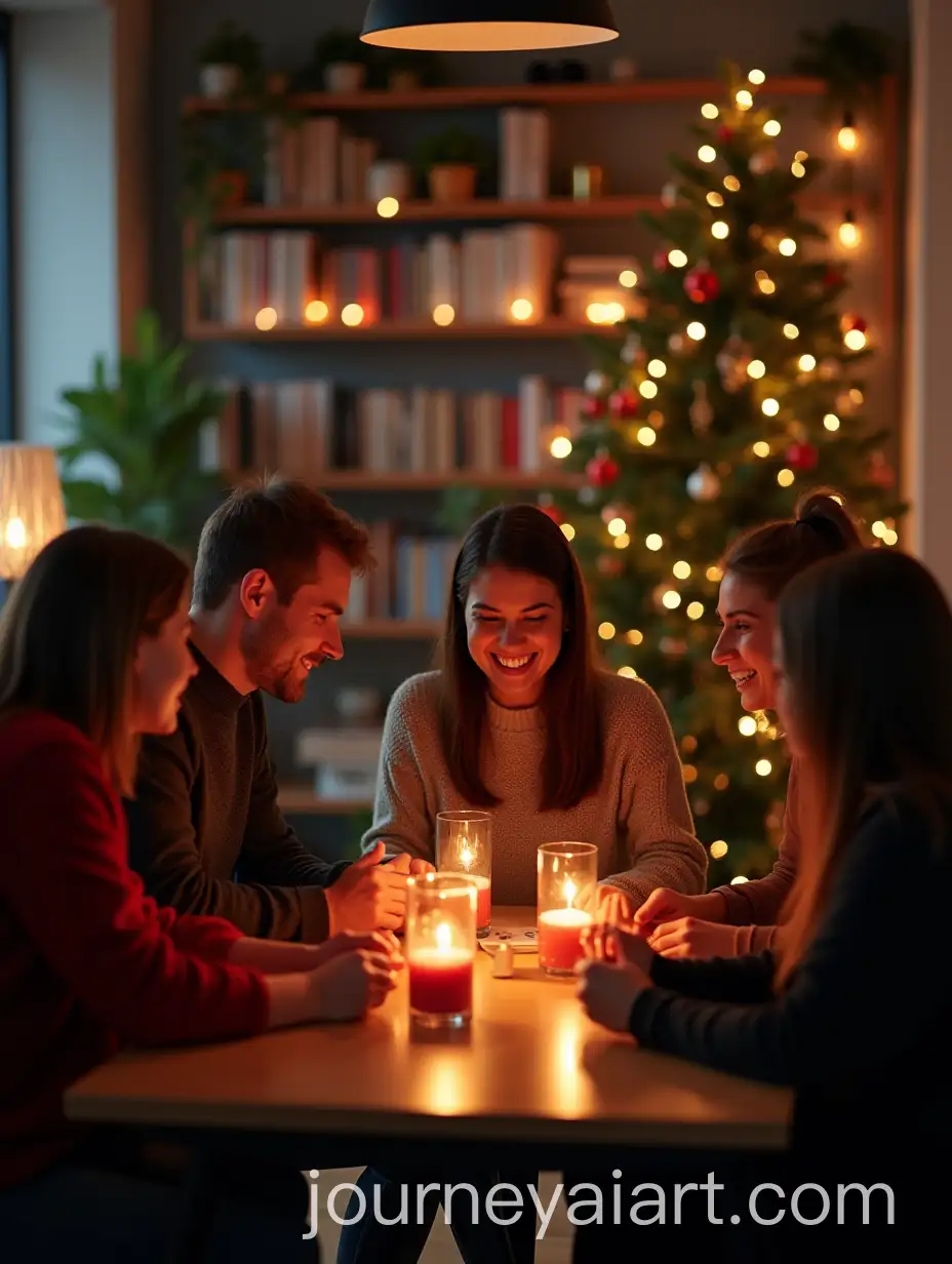 Office-Christmas-Celebration-with-Colleagues-and-Festive-Decor