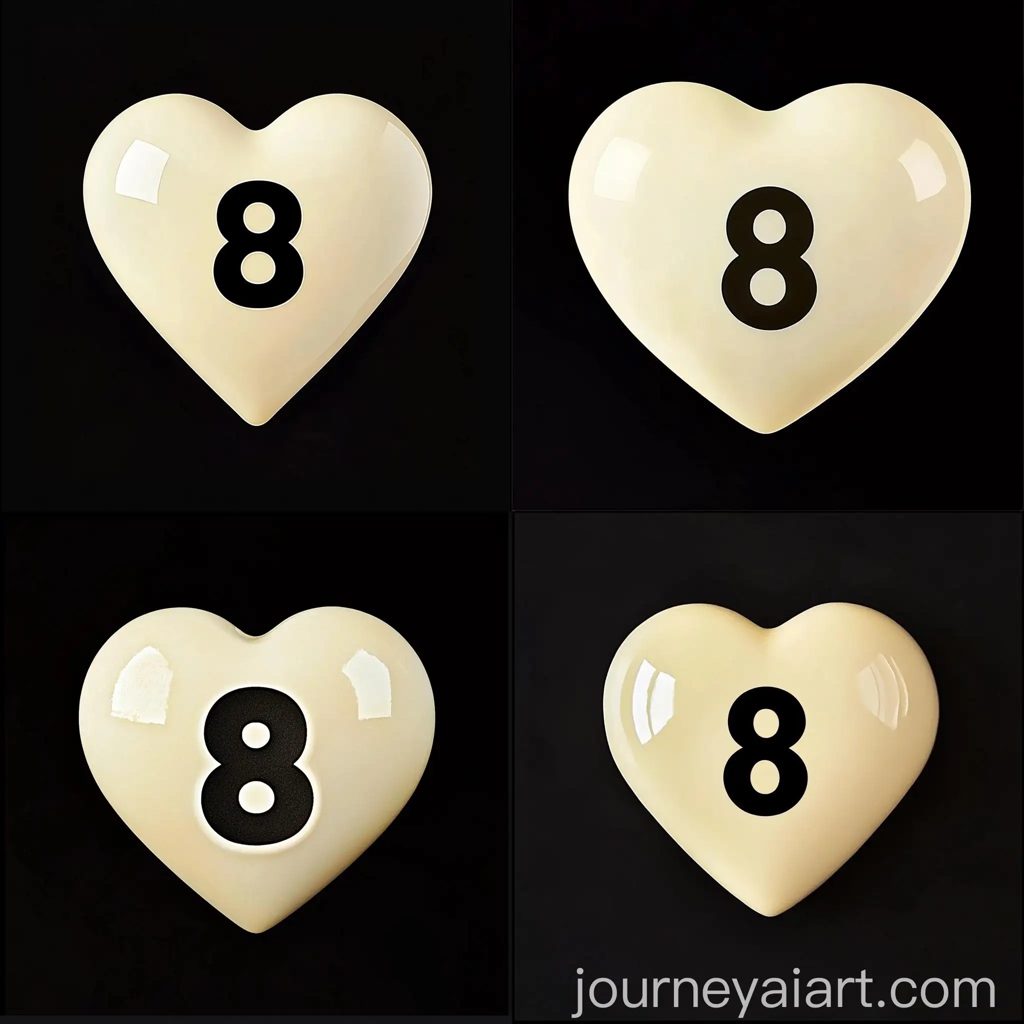 Heartshaped-8Ball-on-Cream-Background