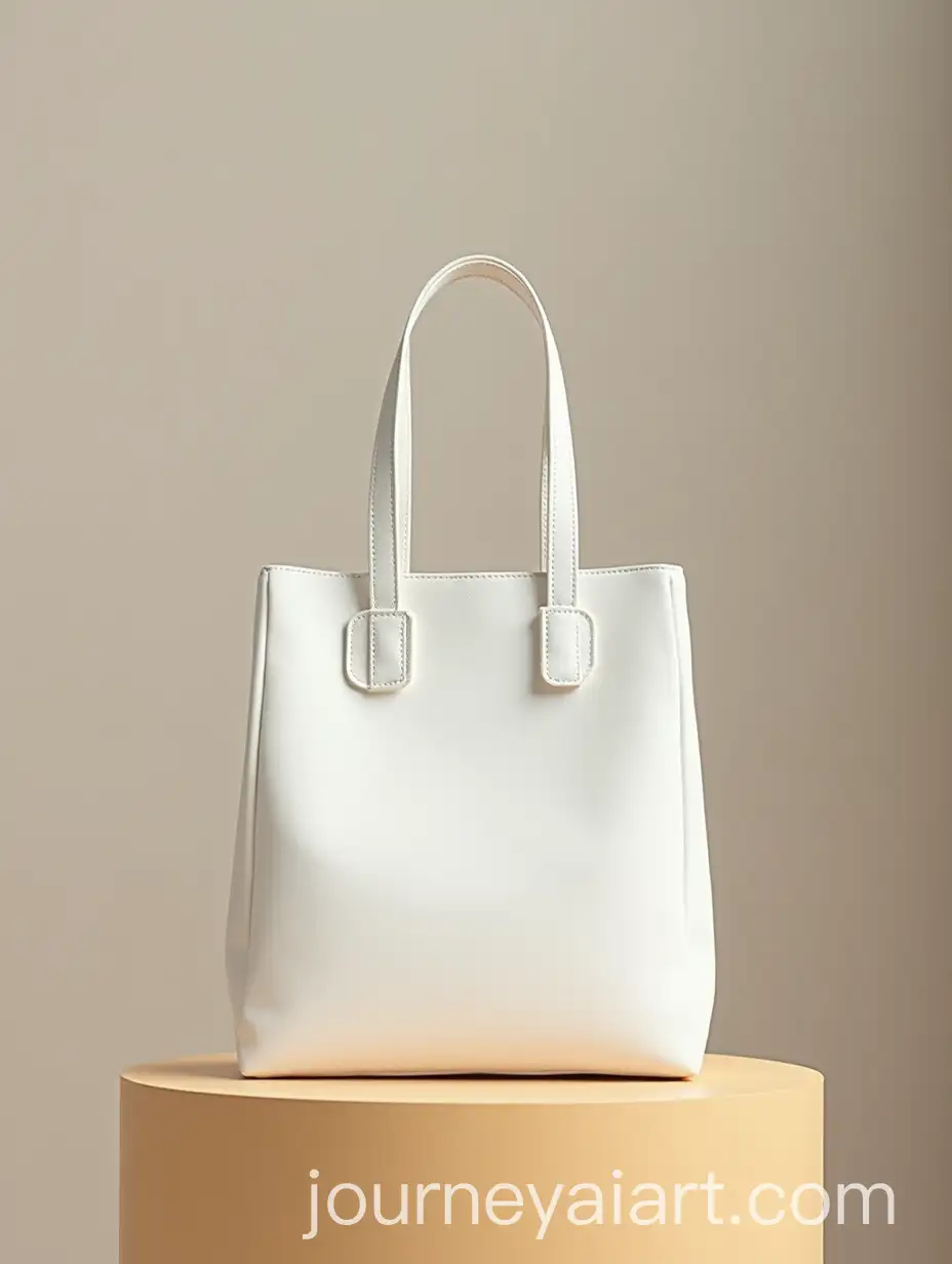 White-MediumSized-Womans-Bag-on-a-Table