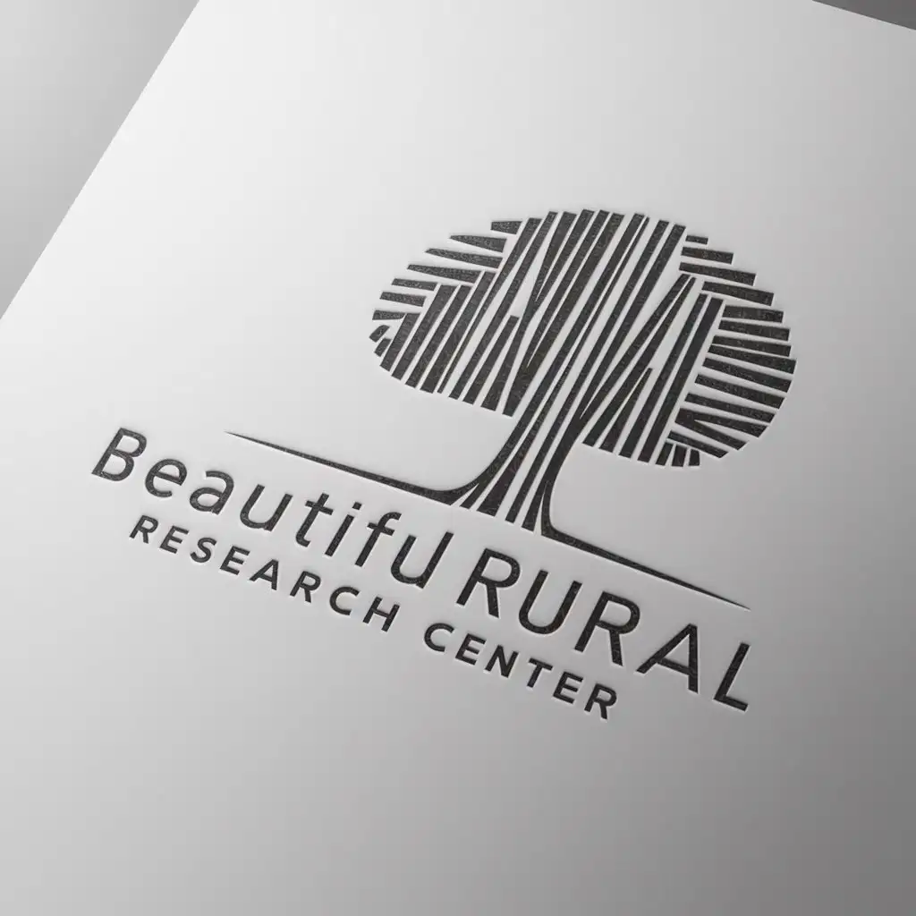 LOGO-Design-for-Beautiful-Rural-Research-Center-Minimalistic-Design-with-a-Big-Tree-Symbol